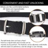 Belts TUSHI New Mens Automatic Metal Buckle Nylon Ribbon Outdoor Work Belt Toothless Automatic Buckle Leisure Sports Canvas Belt Q240401