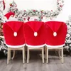 Chair Covers Christmas Santa Hat Cover Decoration Year 2024 Table Ornaments For Home Dinner Banquet Slipcovers