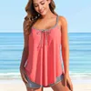 Women's Swimwear 2024 Lady Oversize Beachwear Bathsuit Women Two Piece Tankini Swimsuit Set Summer Sexy Fashion Bikini Female Monokini