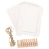 Frames 20 Pcs Po Frame Jam Cardboard White Paper Picture For Wall Collage Display Hanging