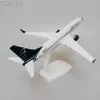 Modello di aereo 20 cm Lega di metallo Italia Aria italiana BLU Panorama B737 Boeing 737 Airlines Modello di aereo Diecast Air Plane Model Aircraft YQ240401