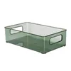 Förvaringslådor Desktop Basket Transparent Cosmetic Bin Counter Toalettlåda Multifunktionell bänkhållare för att organisera krämer