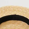 Flat-top plattbrimmad halmhatt barns stickade hattar mens och kvinnors barnskytte med Sun Hat 240319