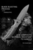 FA46 Folding Knife 58hrc Steel Handle Camping Hunting Pocket Knife Outdoor Survival Knives Kök Knivar Knivar Jackknife