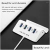 Hubs USB 4 ports 3.0 Support de téléphone portable portable Hub de données adapté pour ordinateur portable Lecteur Flash Disque dur Livraison directe Ordinateurs Réseau Otypo