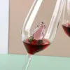 Copas de vino Cóctel con rosa en el interior Copa de cristal transparente de 220 ml para fiestas