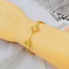 Vans – Bracelet trèfle de luxe, couleur claire, à la mode et Simple, bijoux en or sable vietnamien, cadeaux pour femme, célébrité d'internet