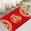 Tapis de bain Accueil Décoration de mariage Mariée dans la porte Slip Tapis rouge Chambre Hi Word Pad Mat Fournitures