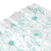 Rideaux de douche motif floral - rideau cyan 72x72 pouces avec crochets motif personnalisé protection de la vie privée