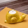 Candle Holders Cartoon Animals Stand High-quality Resin Home Decor Candlestick Ornament Pillar