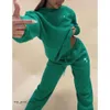 Survêtements pour femmes Femmes Sweat à capuche 2 pièces Ensemble Pull Outfit Sweatshirts Sportif Pull à manches longues Survêtements à capuche White Foxs Pantalon sportif 377