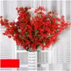 Decorazioni di nozze Fiori decorativi Composizione di fiori per la casa Bougainvillea artificiale Filigrana Decorazione finta Fai da te Arco per feste Goccia Dhhu3