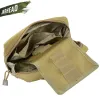 Sacos airsoft tático 900d molle utilitário edc/acessório saco de gota à prova dwaterproof água revista bolsa ao ar livre saco de engrenagem de caça