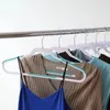 ハンガーの主力スリムグリップ服10パック白いティール耐久性のあるプラスチックノンスリップラバー