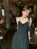 2023 Summer Sexy Women Dress Patchwork Spaghetti Strap Dresses Midi Beach Club Party Long 240329