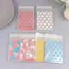 Gift Wrap 50Pcs/Pack Transparent Plastic Star Jewelry Self-adhesive Bag Candy Card Holder Po Animation Storage Package Bags