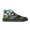 Chaussures titans anime dessin animé manga comic adolescents super-héros chaussures de tissu décontractées haut haut confortable respirant 3d imprimé hommes baskets féminines