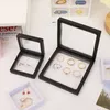 Jewelry Ring Earring Display Stand Box Pendant Holder Coin Badge Medal Storage Loose Diamond Gem Stone Presentation Case