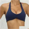 Bikini ustawione biustonosze biustonosze dla kobiet na siłownię sport spis top y push up czarny backless joga odzież na zewnątrz fitness bieganie sportowe kobietę ottr