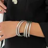 Chain Fashionable jewelry gold bracelet with high-quality plastic tube silicone soft bracelet suitable for girls parties weddings gifts Q240401