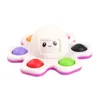 Decompression Toy Fidget Toys Face Changing Push Bubble Sile Key Chain Fingertip Gyro Creative Game Sensory Anxiety Drop Delivery Gift Dhwes