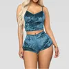 WOMENS SOONO Abbigliamento da donna Y 2 pezzi Lingerie Veet V Neck Pigiamas Set Chemise Shorts Nightwear Plus Drople Delivery Delivery Delivery Delive Dhfb3 DHFB3