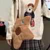 Sacs de rangement Dessin animé Capybara Peluche Cross Body Sac Star Forme Épaule Mode Polyvalent Grande Capacité Y2K Casual Femmes Fille