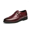 Scarpe eleganti Uomo Monaco Elegante Sociale Maschile Sapato Masculino Fibbia laterale In pelle Speciale Punta a punta Britannico Casual Chaussures 2024