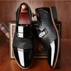 Sapatos casuais masculinos plus size couro moda ao ar livre negócios oxfords formal escritório andando calçado zapatos elegantes hombre