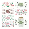 Fensteraufkleber UV DTF Transfesr Merry Christmas Candy Prints für 16oz Libbey Gläser Wraps Flaschen Cup Can D4932