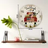 Wall Clocks Farm Pig Chicken And Cow Vintage Truck Sunflower Clock Fashion Living Room Watch Modern Home Decoration Round