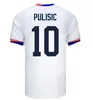 3xl 4xl Maglie da calcio USAS 2024 2025 Copa America USWNT Woman KIDS KIT USMNT 24/25 Home Away Shirts Football Men Player versione 2024 Pulisic Smith Morgan Balogun Plus