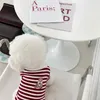 Cão vestuário verão casual listrado pet polo camisa fina respirável camiseta filhote de cachorro roupas de gato bichon teddy yorkshire pequeno