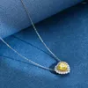 Kedjor STL Zhenchengda Produkt 925 Silverhalsband Kvinnor Flower Cut High Carbon Diamond 8 8m Pulverkrage Kedja