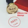 Passen Sie den Tintenmessing-Stempel mit Ihrem großen Kopf an. Retro-Stempel mit antikem Siegel. Personalisiertes Tintenwachs-Siegel mit individuellem Design 240323