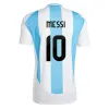 2024 Jerseys de futebol Argentina 3 estrelas Messis 24 25 Fãs Versão do Mac Allister Dybala di Maria Martinez de Paul Maradona Kit Kit Menina Mulher Mulher Camisa de Futebol