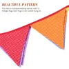 Party Decoration 12pcs Dotted Triangle Flags Bunting Banners For (Random Color)