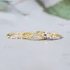 Designerring för kvinnor Tiny Small Set Gold Color Cubic Zirconia Midi Finger Rings Bröllopsdag Jycken Tillbehör Gåvor Kar229