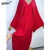 Casual Dresses WINYI Autumn Winter Monocolour Comfort Warm Thick Women Sweater Dress Elegant Knitted Loose Lady