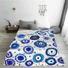 Couvertures Evil Eye Couverture en peluche Amulette grecque Nazar Lucky Funny Throw pour la maison 150 125cm Quilt