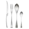 Flatware Sets 6Pcs Western Matte Silver Steak Knife Dinnerware Set 18/10 Stainless Steel Tableware Cutlery Dinner Knives