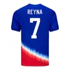 Jerseys de futebol pulisista 24/25 2024 Swanson Aaronson destes Adams McKennie Reyna Morgan USAS Camisa de futebol Rapinoe Dunn Smith Fãs Jogador Versão Men Kit Socks Conjuntos