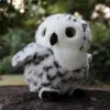 Snowny Owl Anime Śliczne pluszowe sokoły ptaki pluszowe zabawki życie zwierzęta symulacyjne Symulacja wypchana lalka kawai zabawki dla dzieci 240325