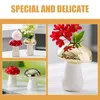 Vases For Flowers Creative Table Ceramic Mushroom Desktop Floral Arrangement Container Decor