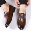 Lefu – chaussures décontractées de marque pour hommes, confortables et polyvalentes, noires et brunes, Style britannique, mode, petit cuir, taille 38-44, 2024