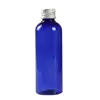 Garrafas de armazenamento 10/20/30/50/60 / 100ML Garrafa com tampa de rosca Azul Plástico Cosmético Shampoo Recipiente Vazio Loção Gel de Banho Recarregável Alumínio