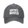 Casquettes de baseball Waynes World Casquette de baseball Comédie Kpop Sun-Proof Lavé Hip Hop Chapeaux Unisexe Drôle Personnalisé