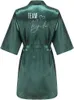 FNKU Sexy Pyjamas Bride Bridesmaid Wedding Robe Kimono Bathrobe Gown Nightgown Casual Satin Short Women Sexy Nightwear Sleepwear M021 2404101