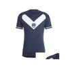 Футбольные майки 2023 2024 Maillot De Foot Girondins Bordeaux 23 24 40th Anniversary Футболки с четвертой годовщиной Главная Bakwa Badji Weissbeck J Ota3T