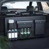 Organizador de automóviles Caja de almacenamiento ajustable de alta capacidad Asiento trasero 5 Bolsa Tronco Multiuso PU Atrás con
